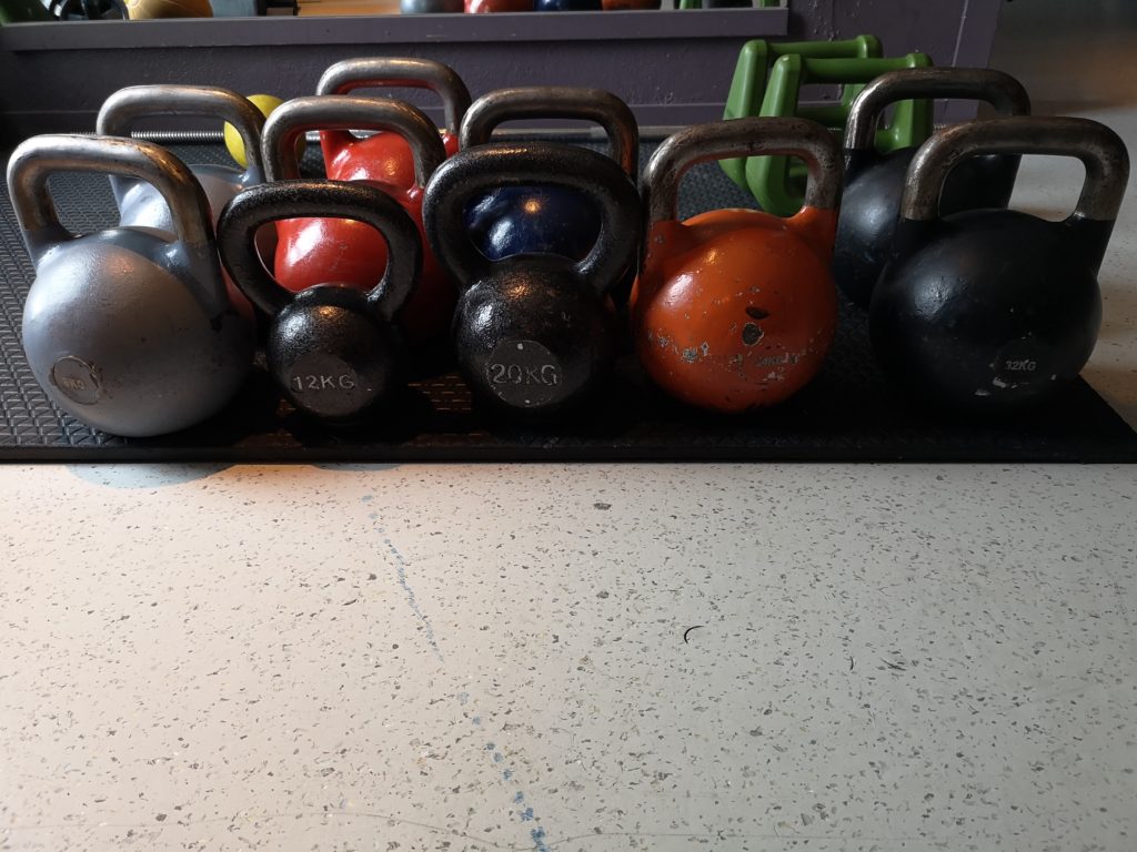 Kettlebells i frivektsavdelingen