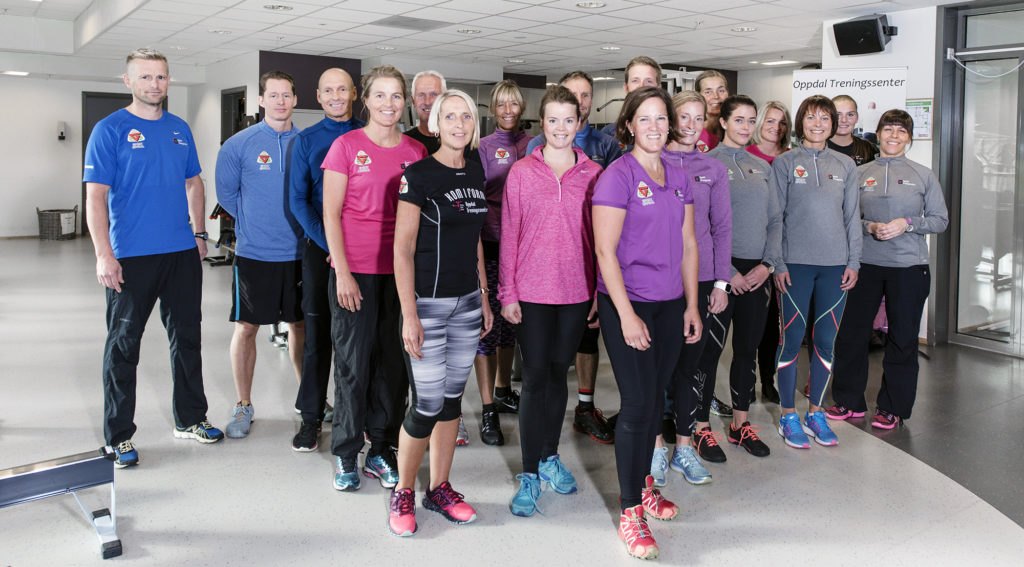Trening i sal ved Oppdal Treningssenter