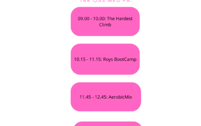 Treningsfest lørdag 14. mars! Program for dagen: